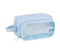 Générique Trousse Transparente Grande Capacité Rangement Études Bureau | Transparente visibilité immédiate,Grande capacité surprenante,Matière résistante facile nettoyable,Léger compact multi-usage