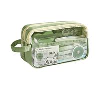 Générique Trousse Transparente - Toile De Grande Capacité, Design Multicouche, Fermeture Éclair Sécurisée | Contient Stylos, Crayons, Fournitures Scolaires Et De Bureau, Fournitures Artistiques, Pap