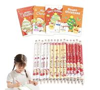 Générique Trousseau Scolaire de Noël | Père Noël,Dessin Animé | Carnets Garniture de Chaussette Cadeau Scolaire Fournitures