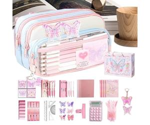 Générique Trousses À Crayons,Fermeture Éclair Multifonction | Grand Étui à Stylos | pour Élèves, Étudiants et Adultes, Fournitures de Bureau et Stylos