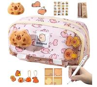 Générique Trousses Scolaires Mignonnes Capybara - Sac Porte-Crayon Résistant,Pochette Pratique Tissu Résistant Grande Ouverture Design Mignon Accessoire pour Ados Enseignants Cadeau De Remise De