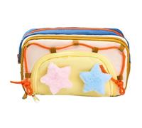 Générique Trousses Scolaires - Trousse Scolaire Grande Capacité,Organisateur de Fournitures avec 8 Compartments pour Règle Gomme Feutres Notes Autocollantes École Voyage