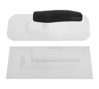 Générique Truelle de finition de surface et truelle à lisser les murs, 2 pièces en plastique, angle arrondi et angle droit, pour rénovation DIY et application uniforme sur murs