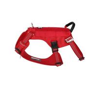 Générique Truelove Escape Proof Pet Harness No Pull Reflective Adjustable Soft Padded Vest Service Dog Handle Climbing TLH7011(Ribbon Red,XL-Chest 81-107CM)