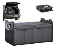 Générique Trunk Organizer, Car Storage Box, Foldable Lid Container, Waterproof Multi Pocket Design, Vehicle Bin for Cargo, Backseat, SUV, RV, Truck, Auto, Travel, Road Trip, Women, Men