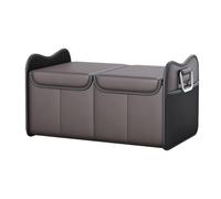 Générique Trunk Organizer, Car Storage Box, SUV Cargo Organizer, Waterproof Foldable Design, Crush-Resistant with Lid, Road Trip Travel Organization, 21.26x13.58x12.01 Inches Black Single