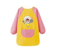 Générique Tshirt Enfant Fille - Tablier de Peinture à Manches Longues pour Enfants Combinaison de Protection pour Artistes Facile à Porter et Lavable (XL130-150)