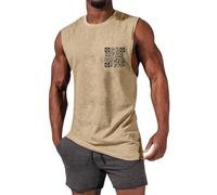 Générique Tshirt sans manchehomme d’été avec Impression Code QR col Rond, Vêtement Casual Streetwear Loose fit t-Shirt sans Manches pour Le Gym, Debardeur