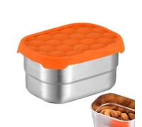 Générique Ttoddler Snack Containers - Stainless Steel Leakproof Lunch Box With Lid, Durable Reusable Kitchen Storage | Ideal For Camping Picnic Sports Beach Hiking Travel Work Vacation And Commuting