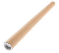 Générique Tube à Affiche en Papier Kraft Camel 50X10 CM Bouchon, Tube de Rangement Cylindrique pour Artistes et Transport d'Affiches