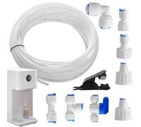Générique Tube D’Eau - Tube De Purificateur D’Eau À Raccord Rapide | Kit De Connexion pour Réfrigérateur | Tuyau avec Coupe-Tubee pour Osmose Inverse, Filtre Aquarium