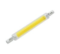 Générique Tube en Verre LED R7s COB, 78MM 118MM 5W 10W 20W Ampoule AC 110V 220V Haute Puissance J78 J118 Remplacer la Lampe halogène Lampadas,Warm White,5W 78mm