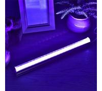 Générique Tube LED UV - barre lumineuse fluorescente noire, Fiesta Light Lampe | Éclairage néon les scénarios d'événements, l'éclairage avec un effet visuel réactif pour Halloween,