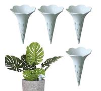 Générique Tubes D'aération des Racines des - 4 Pointes D'arrosage en Forme De Fleur, Tubes D'aération De Drainage Universels en PP, Outils De Soutien Racines Saines avec Conception D'insertion Facil