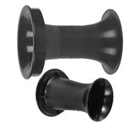 Générique Tubes D'évent de Haut-Parleur Bass Reflex 2 Pièces en ABS Noir Forme Petite Taille, Installation Facile pour Salon et Intérieur