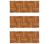 Générique Tuiles de terrasse modèle Vertical 30 x 30 cm Acacia 30 pcs,Quincaillerie, Matériaux de Construction, Tapis & revêtements de Sol, Brun (Poids 23.1KG)