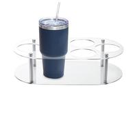 Générique Tumbler Holder Organizer, Water Bottle Rack, Drink Cup Stand, 6-Slot Storage Frame, Sturdy Space-Saving Design, Ideal for Pantry Shelves, Kitchen Counter, Home Organization, Apartment Use