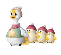 Générique Tummy Time Duck Family Toy, Crawling & Swinging Duck with Baby Ducks, Interactive Motor Skill Development Toy, Christmas Stocking Stuffers for Toddlers Boy Girl