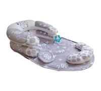 Générique Tummy Time Mat and Pillow - Seated Support Play Mat, Detachable Sensory Toy System with Cushioned Prop Support & Soft Padded Activity for Exploration and Motor Skills