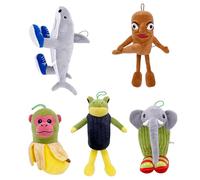 Générique Tung Tung Tung Sahur en Peluche Jouet Figurines Poupée Tung Sahur Italiennes Brainrot Internet Meme Set Jouets en Peluche Italian Brainrot (Coulour 11)