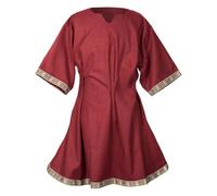 Générique Tunique pour Homme Costume de Viking - Chemise Manches Courtes Simple Hommes médiévale Cosplay T-Shirts - Déguisement de Guerre - pour Carnaval, Chevalier, Guerrier, Renaissance