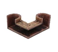 Générique Tunnel d'aquarium - Grotte compacte en résine 14 x 13,5 x 6,5 cm, Double Ouverture, décor Effet Bois flotté | Refuge sécurisé pour Aquarium communautaire Tropical et