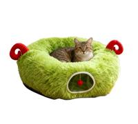 Générique Tunnel Donut pour Chat en Peluche Chaud Doux Détachable De Jeu Et Lit Chats Chatons Chaton Chiot Petit Chien Lapin Furet d'Intérieur Décoration Maison Hiver Appart