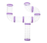 Générique Tunnel pour Cage à Hamster en Plastique pour Petits Animaux Renforcement à L'entrée, Kit pour Enrichir L'habitat et Offrir Un Labyrinthe Amusant