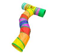 Générique Tunnel pour Chat - Tunnel de Jeu interactif pour pour Une Utilisation en intérieur - Maison pour Pliable avec Balle Jouet | Accessoires colorés pour Animaux de Compagnie pour Chats, Lapins,