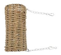 Générique Tunnel pour Hamster en Plante Aquatique Marron, Cabane Naturelle Compact et Facile à Ranger, pour Cage de Petits Animaux comme Chinchillas et Hamsters