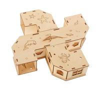 Générique Tunnel pour Hamster Souris Tubes Et Tunnels De Gerbille Jouets De Dinosaures Jouets pour Rongeurs pour Les Enfants Rat Roues De Course De Hamster Trousse Robot en Bois