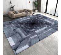 Générique Tunnel Tapis de Salon Grand 160x230 cm 3D Optique Illusion Tapis de Salle à Manger Flanelle Antidérapant Lavable Poil Court Tapis pour Salon Salle à Manger Chambre parentale Q-279