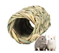 Générique Tunnel Tissé pour Animaux De Compagnie - Cachette D' Artisanale, Jouet À Mâcher Interactif | Conception du Tunnel De Paille Pliable, Espace De Terrier Sûr, Petit Jouet De Crétin
