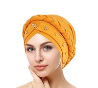 Générique Turban Femme Chimio Bonnet Chapeaux Bandeau Foulard pour Dormir Chretien Femmes Chemo Dry Cheveux Voile Cap Taille Unique Chimiothérapie, La Perte de