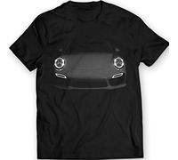 Générique Turbo S 991 T-Shirt Phares Allume 100% Coton Noir | XX-Large