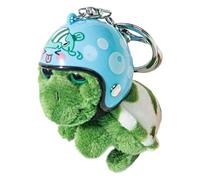 Générique Turtle Plushie Keychain, Animal Keychain Bag Charm, Plush Keychain Pendant, Turtle Plushie Car Ornament, 9x6x3cm Turtle Plush Keychain Ornament with Hat for Bag Decoration or Bag Decoration