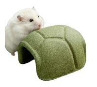 Générique Turtle Shell Hamster Chew Toy - Natural Wooden Hideaway House for Hamsters, Gerbils, Chinchillas, Small Animals, Cage Enrichment for Chewing, Playing, and Preventing Boredom
