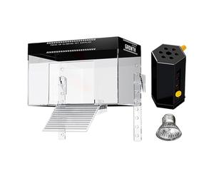 Générique Turtle Tank Basking Area | Over Tank Pet Turtle Basking Area with Ramp,Reptile Resting Land Aquatic Terrapin Enclosure Cage for Observation for Restaurant, Balcony