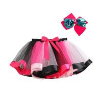 Générique Tutu De Danse Classique pour Fille Taille Elastique Classique Mini Jupes avec Hairbow Princesse Tutu Filles Fête Anniversaire Party Soirée Costume Élégant Festives Ballet Danse Fancy Dress