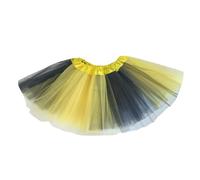 Générique Tutu Femme 3 Couches Tulle - Jupe Ballerine Adulte Adolescent Totem Rétro Années 80 - Jupe en Résille Patchwork Multicolore Sexy Costume pour Fête Halloween Carnaval