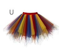 Générique Tutu Femme Jupe Tutu Carnaval Jupes Élégante Bouffante Dress Classique Élastique Jupe Danse Christmas Dress Carnavalesque pour Les Banquets De Noël U One Size
