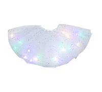 Générique Tutu Magique Lumière Princesse LED Jupe De Danse, Scène De Fête De Noël Lumineuse Tulle Ballet Enfants Fille Mini Jupe Ballet