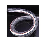 Générique Tuyau d'arrivée d'eau en PVC renforcé de Fils d'acier, épaisseur de paroi 2,5 mm - Résistant aux Hautes températures - Plastique Transparent - for Pompe à Eau(ID 3.2cm)