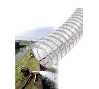 Générique Tuyau d'arrosage en PVC renforcé, Tuyau d'aspiration Flexible Transparent avec Armature métallique, résistant au Gel et à la Chaleur, for Pompes à Eau et Usage(T 3mm x 1000cm)