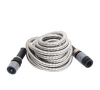 Générique Tuyau d'arrosage et buse de pulvérisation argenté 0,6" 15m INOX,Tuyaux d'arrosage,2.32KG-154511