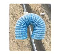 Générique Tuyau de Drainage Aveugle en Plastique for Jardin, pelouse et Cour, Tube d'infiltration d'eau perforé Flexible, Solution de Drainage Souterrain(D 8cm,L 26.2ft)