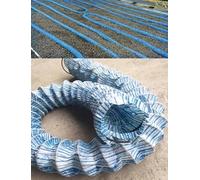 Générique Tuyau de Drainage français perforé de 15 cm - Drainage Flexible ondulé Extensible | Prévient Les obstructions dans Le Jardin et la Cour.(2100cm/68.9ft)