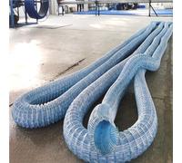 Générique Tuyau de Drainage français Tuyau Perméable Ondulé Souple, Tube De Drainage d'eau Perforé, Tuyau De Drainage Perméable Aux Eaux Souterraines pour Cour/Route/Jardin(L 25M/DIA 80MM)