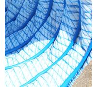 Générique Tuyau de Drainage paysager Extra Long, Drainage par Infiltration Souple de 15 cm (6 po) de diamètre avec Fil d'acier, Drain Souterrain ondulé en Tissu Non tissé Durable (40 m/131,2 pi) pour