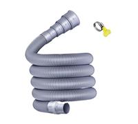 Générique Tuyau de Vidange Extensible Kit D'Évacuation Flexible Conduite D'Eau Usée En Matériau PE EVA Renforcé avec Connexion Étanche Adapté pour Camping-car, 4 M